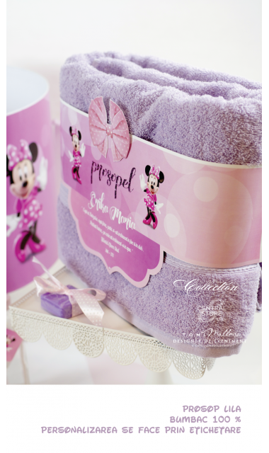Trusou de botez pentru fetite de inspiratie Disney cu Minnie Mouse, Lily  5